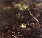 Jacob van Ruisdael Jewish Cemetery oil painting
